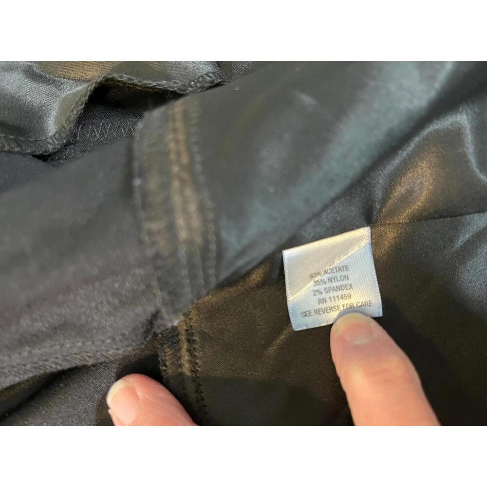 White House Black Market ElegantWomen's Black Jacket Satin Size 2 - Picture 5 of 7